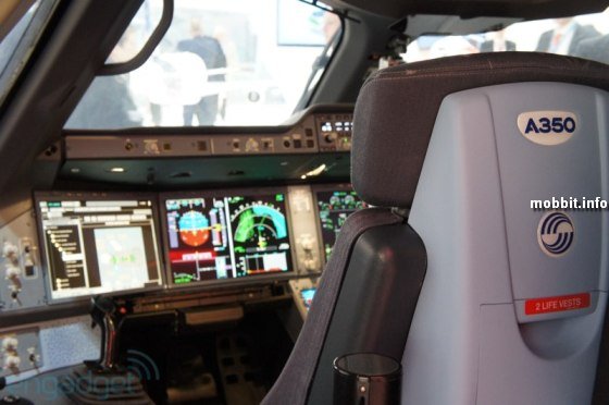 кабина пилота Airbus A350