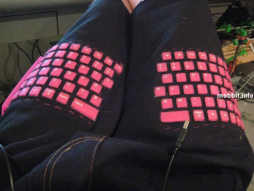 джинсы со встроенной клавиатурой