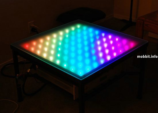 столик с LED-подсветкой