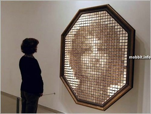 деревянное зеркало