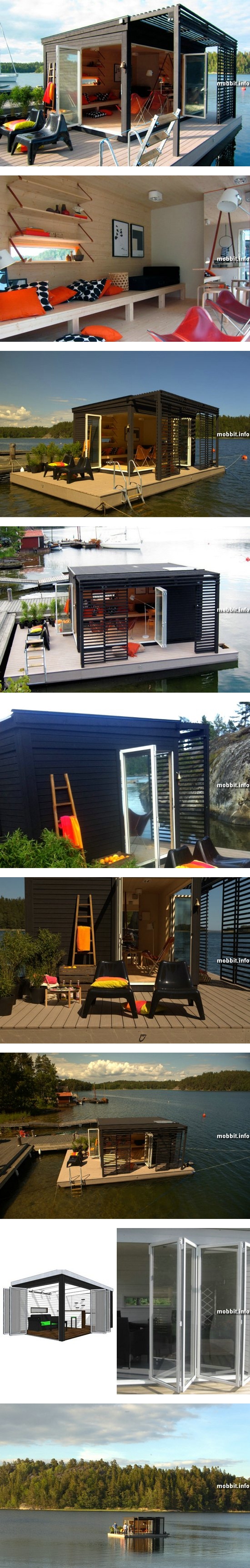 Плавучий «солнечный» дом для шведской семьи