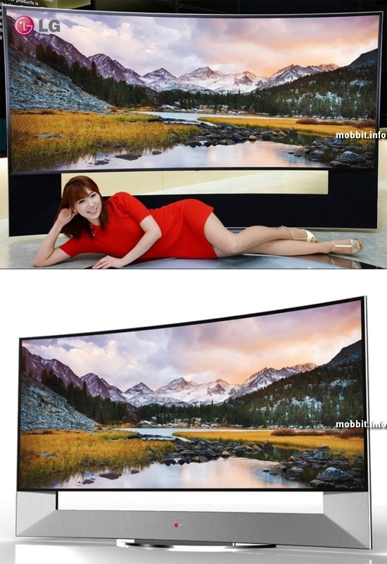 Первый в мире вогнутый 105-дюймовый телевизор Ultra HD от LG