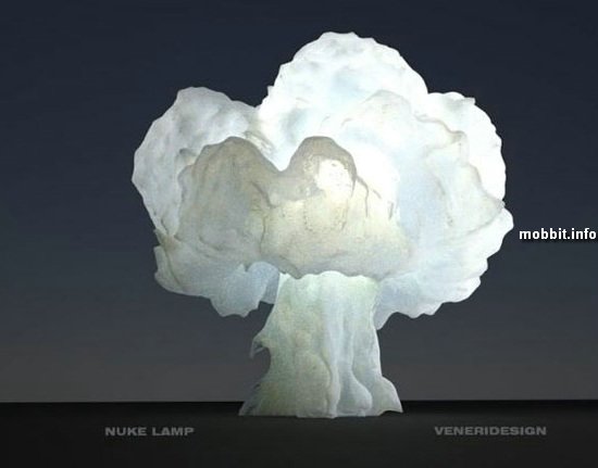Дизайнерская лампа в виде ядерного гриба
