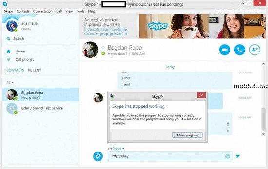 Как перезагрузить чужой Skype одним сообщением?