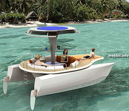 solar powered pedal boat
