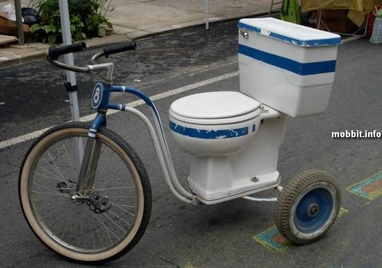 Трехколесный велосипед-туалет за 110 долларов